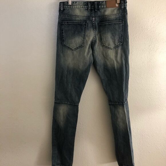 Crysp Denim distressed Blue Jeans size 30 - Picture 3 of 10
